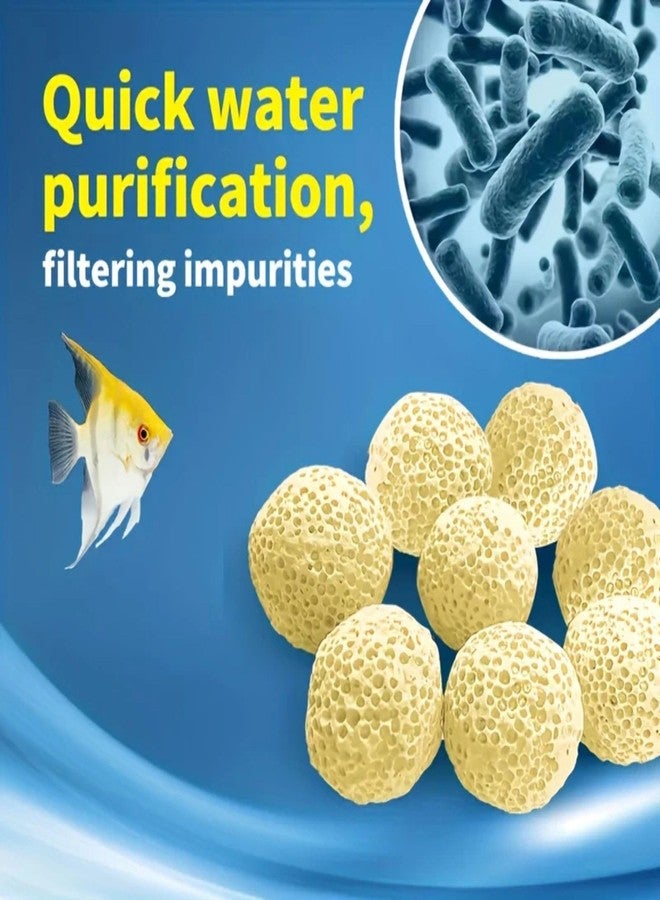VAYINATO Aquarium Filter Media Yellow Ceramic Balls - 500g with Media Bag - Biological Filtration for Freshwater & Marine Tanks - Enhances Water Quality & Nitrifying Bacteria Growth - Image 3